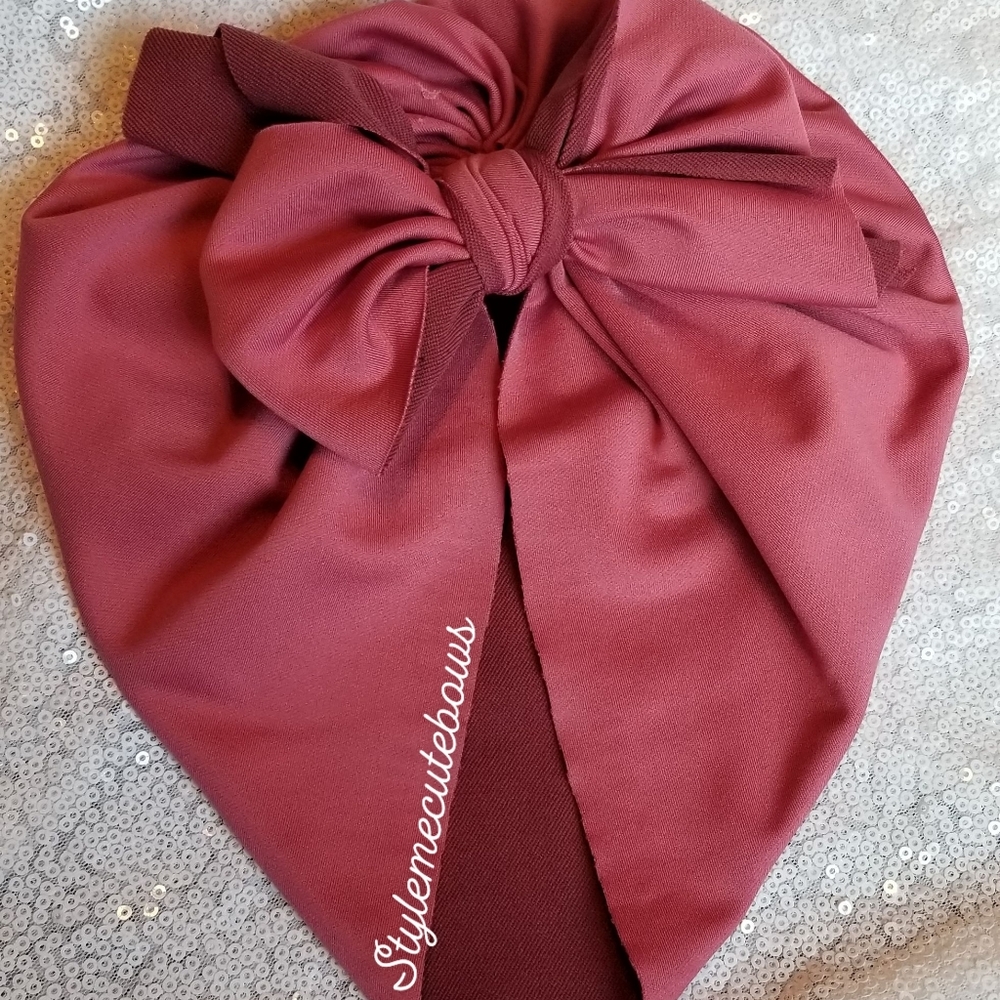 Rose Pink Turban (size 12 months)